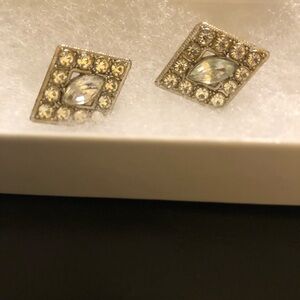 Vintage Elegant Silver twist on Earrings